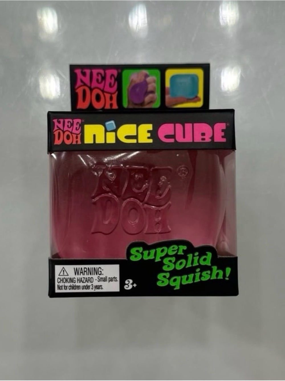 Pink Nee Doh Nice Cube Super Solid Squish Fidget Toy (Ready To ship)